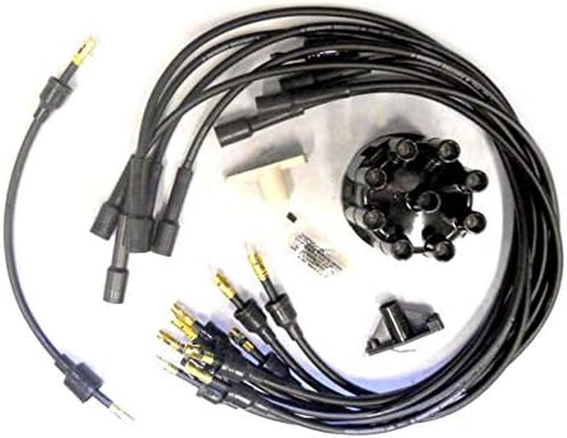 Ignition Tune-Up Kit Spark Plug Wire Cap for 1974-1992 Dodge Ram Charger V8