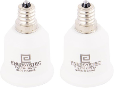 E12 to E26 Light Bulb Base Adapter, E12 Light Socket to Regular E26 Medium Screw