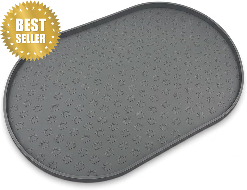 Silicone Pet Feeding Mat for Dogs and Cats, Waterproof Tray