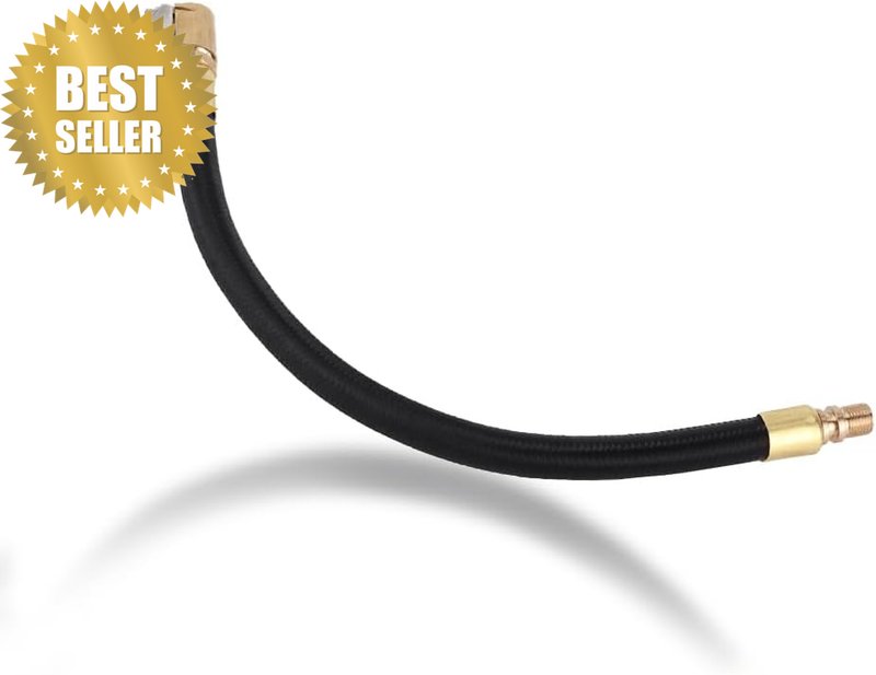 Tire Inflator Hose, Tyre Pump Chuck Adapter Tires Inflators Extension Hose Lock