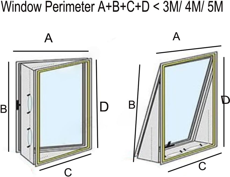 Window Seal for Portable Air Conditioner Casement Window, Window Seal for AC Uni