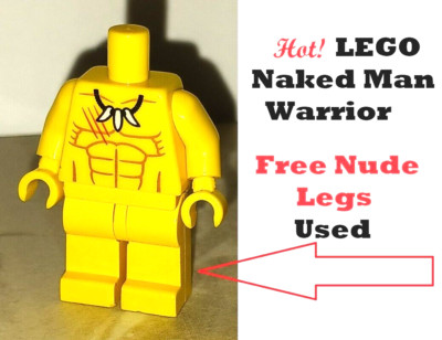 LEGO Body Six Pack Torso Matching LEGS Necklace Scar Warrior Tattoo Native Naked