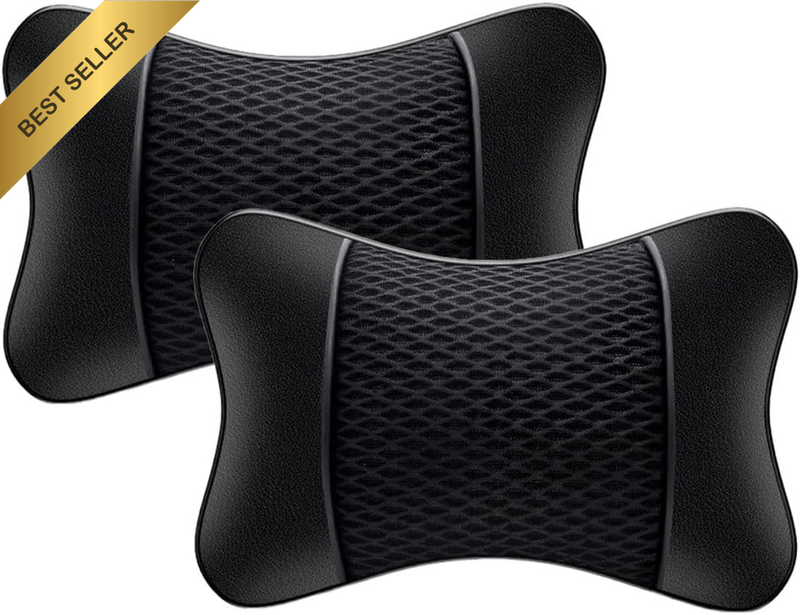 Car Headrest Pillow,2 Pack Car Seat Neck Pillows Head Cushion,Breathable Automot