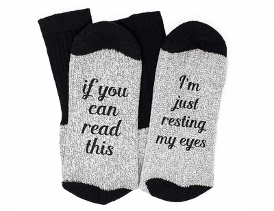If You Can Read This I'M Resting My Eyes Socks, Funny Socks for Men, Novelty Soc