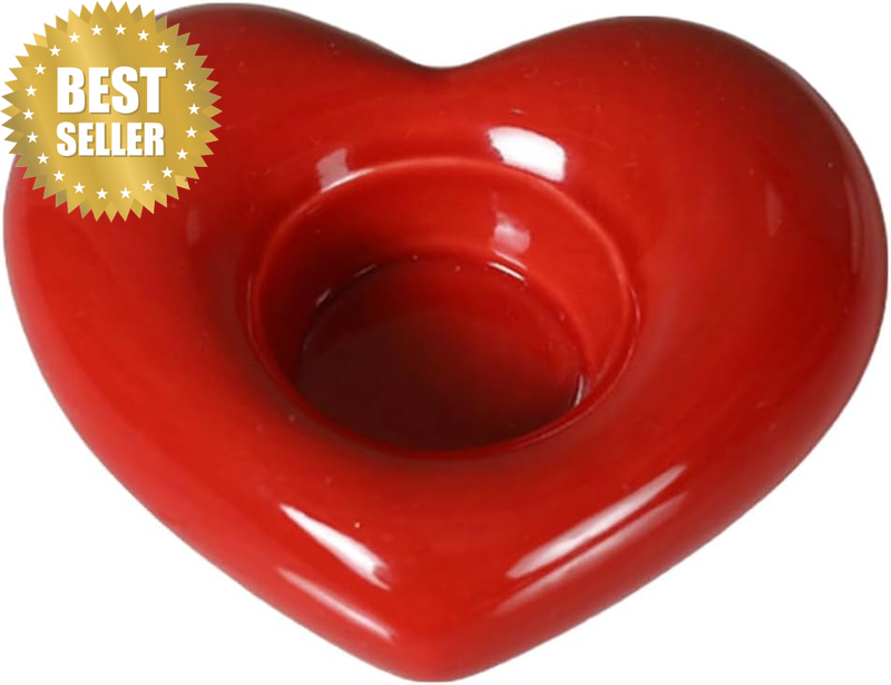 Valentine'S Day Heart-Shaped Candlestick Table-Top Festive Decorative Ornament C