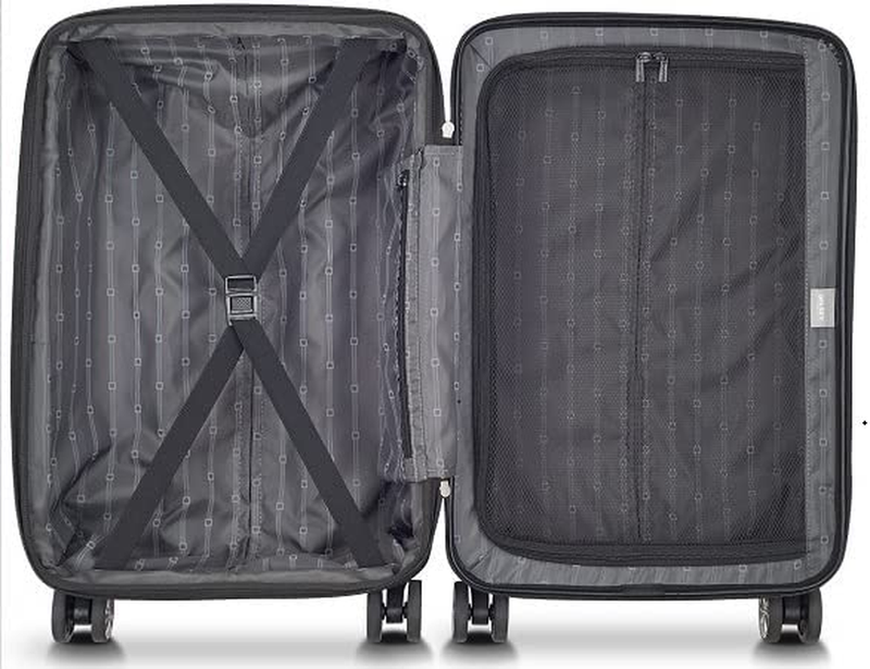 Jessica Hardside Expandable Luggage with Spinner Wheels (Rose Gold, Checked-Larg