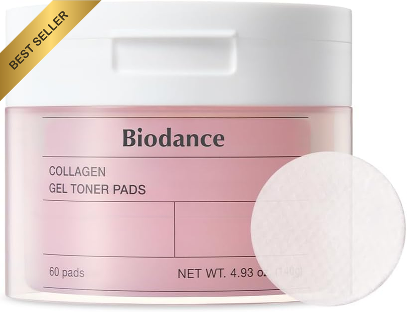 Collagen Gel Toner Pads 60pcs Hydrating Firming Facial Skincare Pads