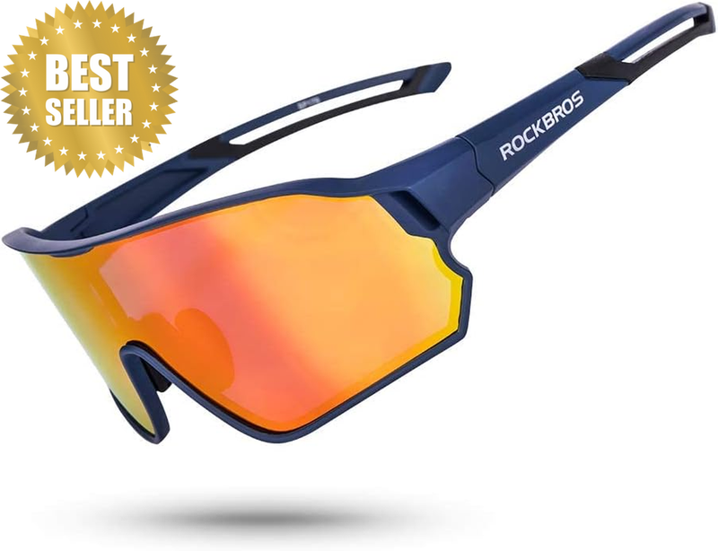 Polarized Sports Sunglasses HD Glasses Neon Lens UV400 TR90 Frame Cycling Fishin