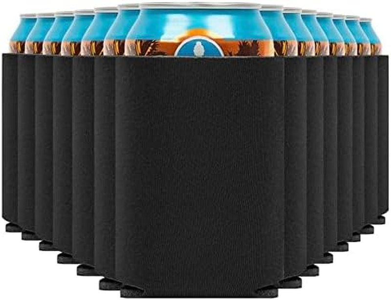 14 Pcs Blank Beer Can Coolers Sleeves, Soft Insulated Beer Can Cooler Sleeves fo