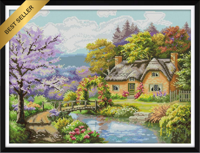 Stamped Cross Stitch Kits - Counted Cross Stitch Kit, Cross-Stitching Patterns t