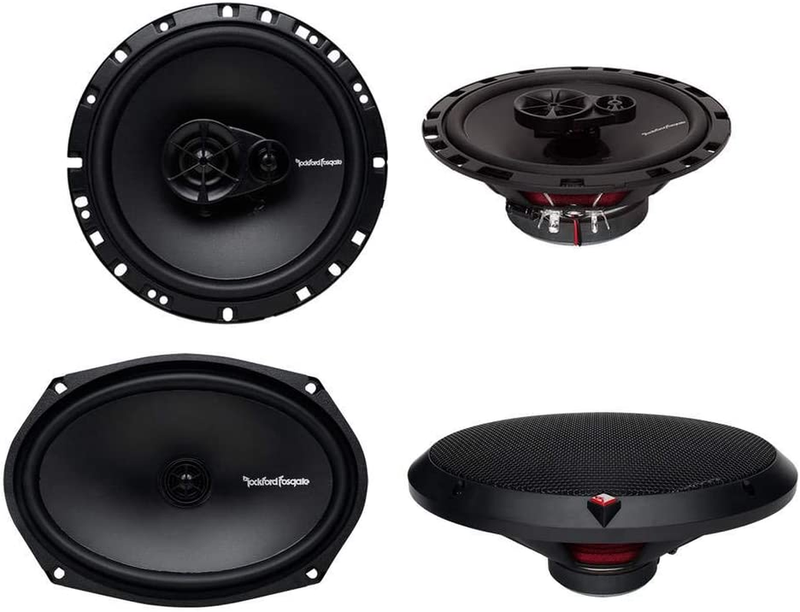 R165X3 6.5" 90W 3 Way + 6X9" 130W 2 Way Coaxial Speakers