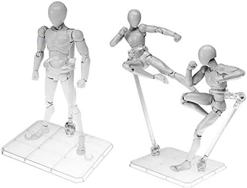 Action Figure Stand 5Pcs Assembly Action Figure Display Holder Base 1/144 Toys