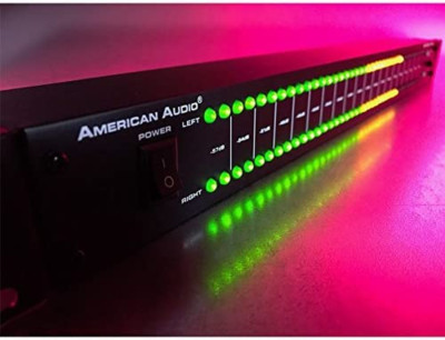 ADJ Products American Audio MKII DJ Mixer 19'' Mountable dB LED Display RCA XLR