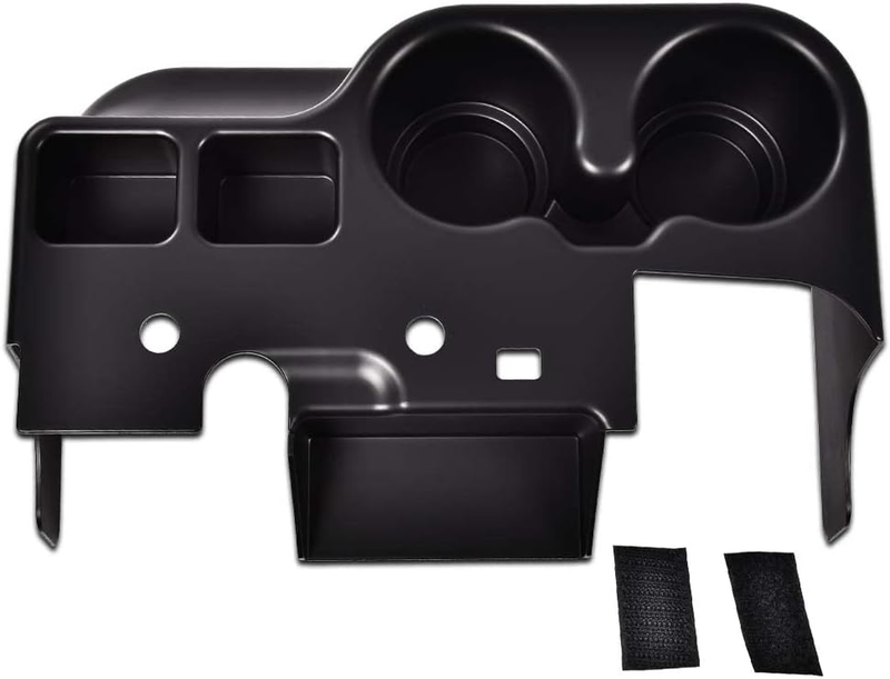 Black Center Console Cup Holder for 1999-01 Ford Super Duty F250 F350 F450 F550
