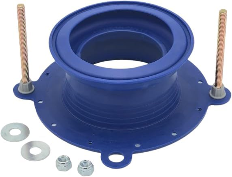 Toilet Flange Repair Kit With Wax Ring & Anti-Backflow Valve - Leak-Proof Seal, Easy Install, Grey