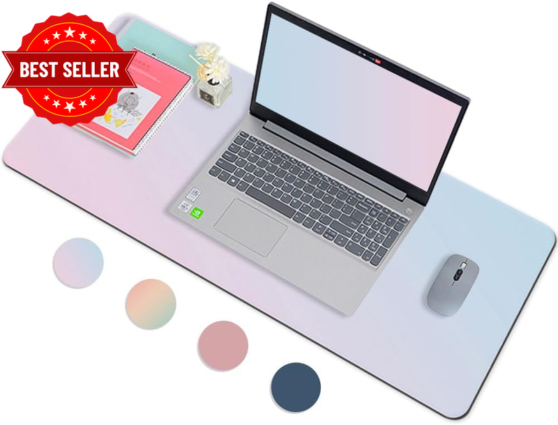 Large Gaming Mouse Pad with Stitched Edges, Desk Mat Desk Pad Mouse Pads with An