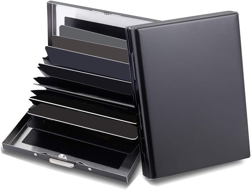 RFID Blocking Metal Card Holder Slim Wallet Men Women Credit Business Case Steel