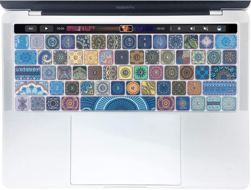 Keyboard Cover for Macbook Pro 13 and 15 Inch with Touch Bar (Model: A2159, A198