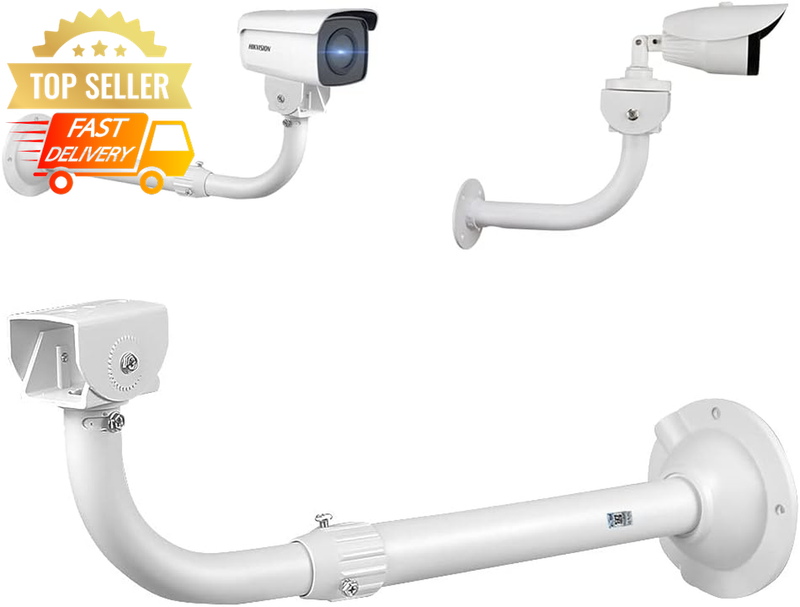 CCTV Camera Mount Bracket, Adjustable Telescopic Wall Mount for Security Cameras