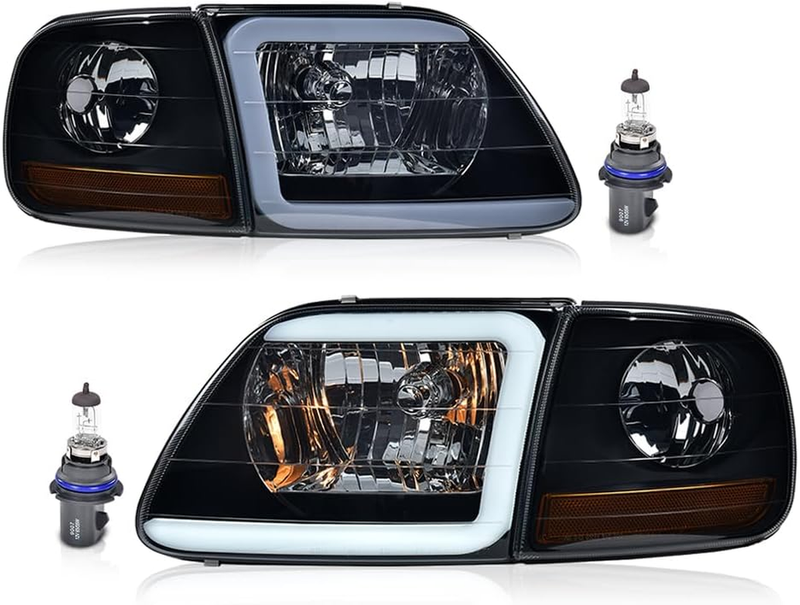 LED DRL Headlights Corner Parking Lights for 1998-2003 Ford F150 | 2004 Heritage