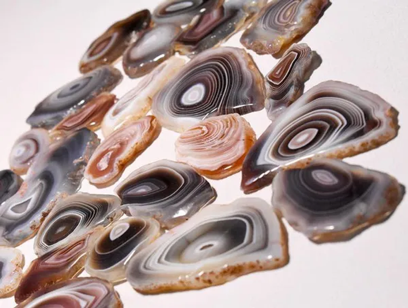 10 Piece Natural Botswana Agate Slice Gemstone Lot, Botswana Agate Cabochon Slice Jewelry Making Gemstone , Botswana Agate Slice Wholesale Lot