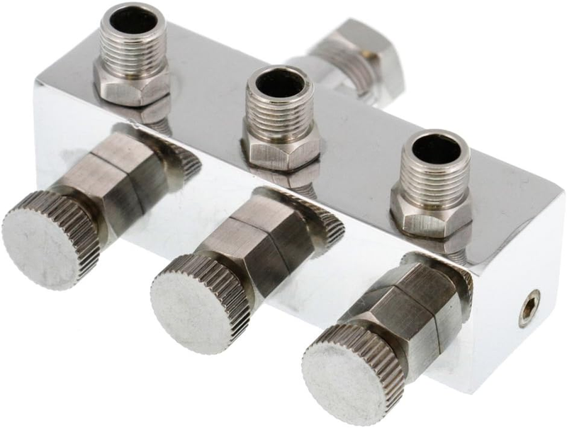 3-Way Metered Airbrush Manifold - Individual Airflow Control - 1/4