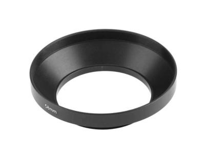 58mm Black Metal Wide Angle Screw in Lens Hood 58mm Thread - UK SELLER