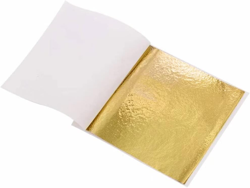 200 Sheets Gold Leaf, Foil Sheets for Art, Crafts Decoration, Painting, Gilding