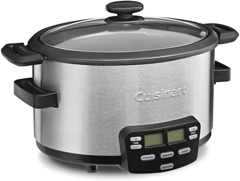 Cuisinart MSC-400 3-In-1 Cook Central 4-Quart Multi-Cooker: Slow Cooker, Brown/S