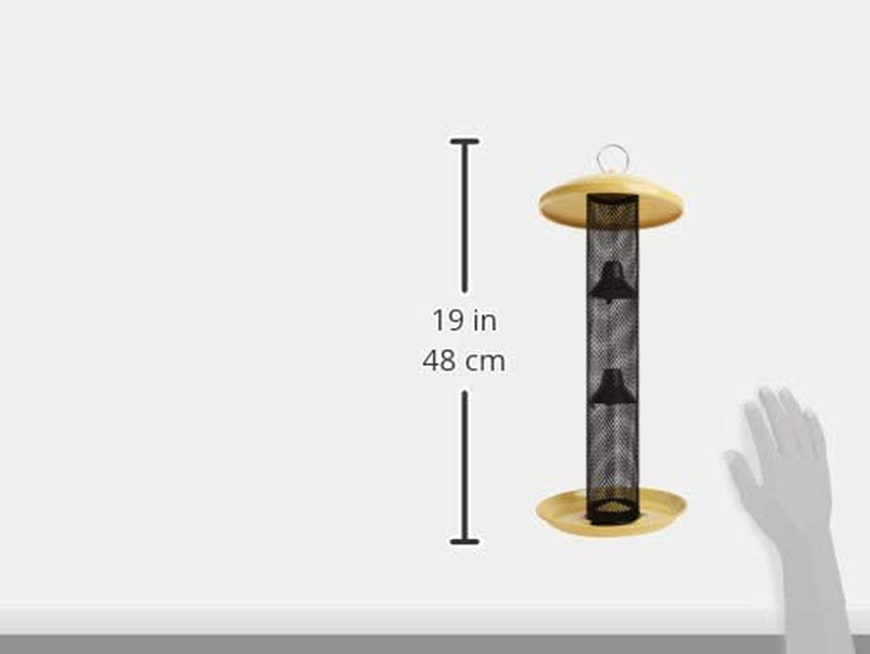YSSF00346-2 Straight-Sided Thistle Seed Wire Mesh Tube Finch Bird Feeder