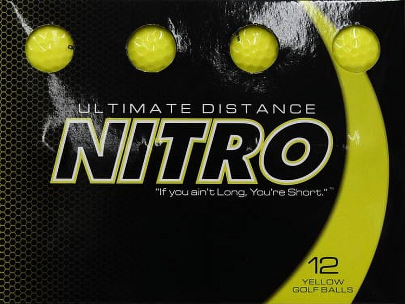 Nitro Golf Ultimate Distance Golf Balls, Pink, 12 Pack
