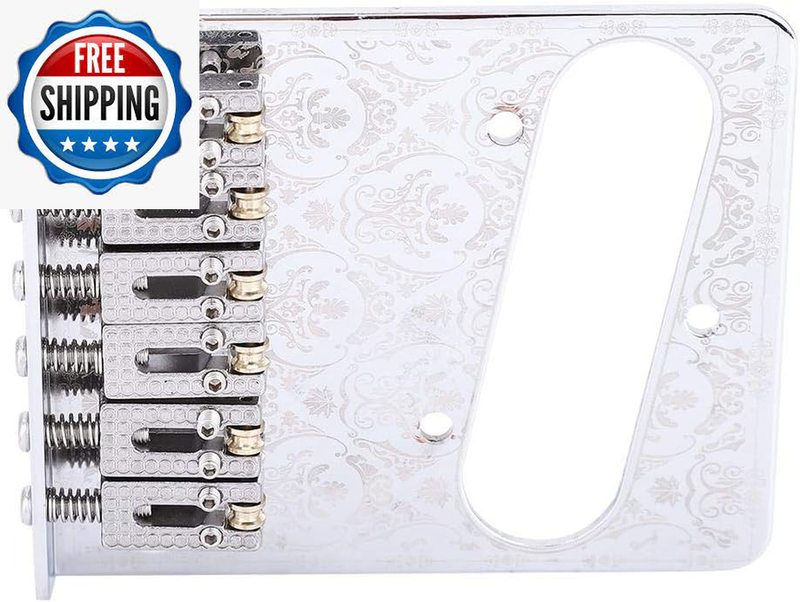 Guitar Bridge, Metal Roller Bridge Saddle for TL Telecaster Guitar with Single