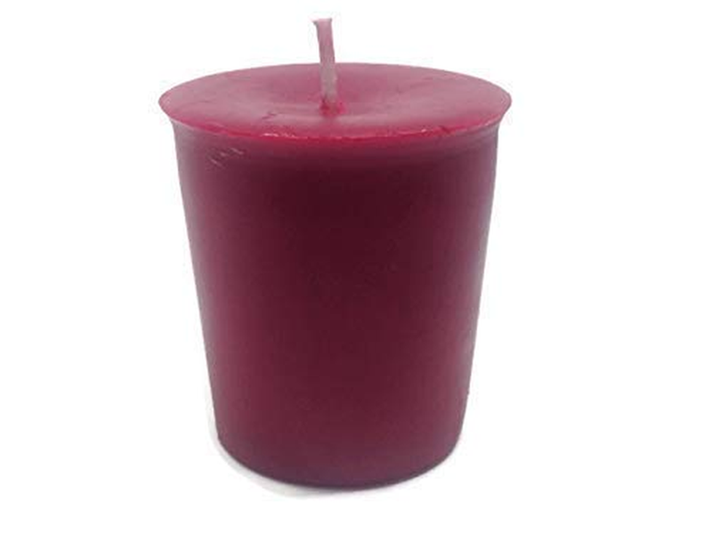 Christmas Red Pure Natural Organic Beeswax Votive Candle 12 Pack