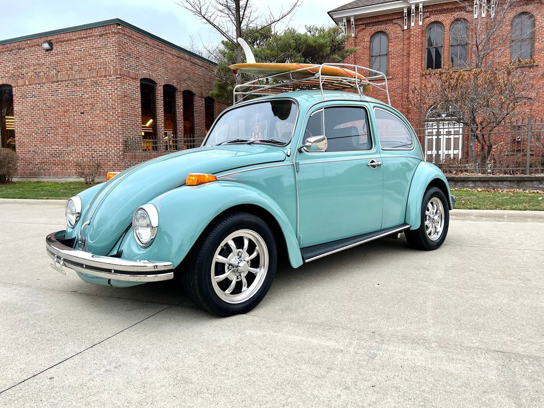 1968 Volkswagen Beetle  Turquoise Coupe 1600cc 4 Speed Manual