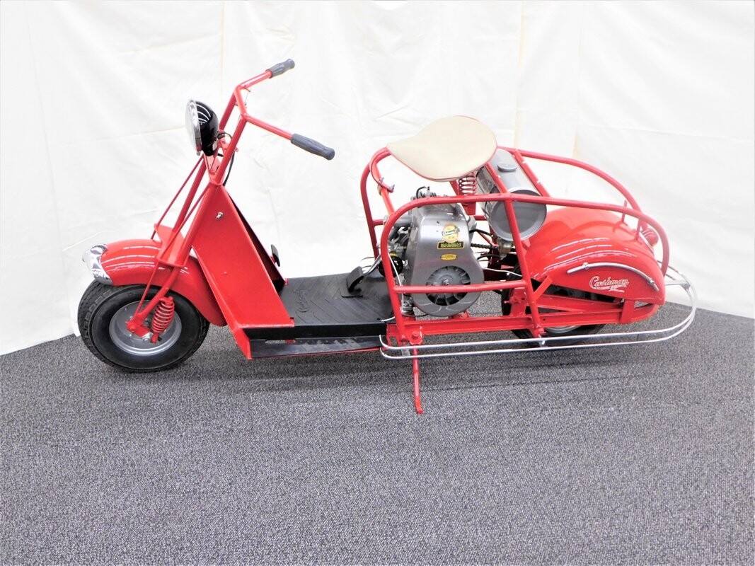 1949 Cushman Pacemaker  0 Miles Sunfast Red scooter 5 HP