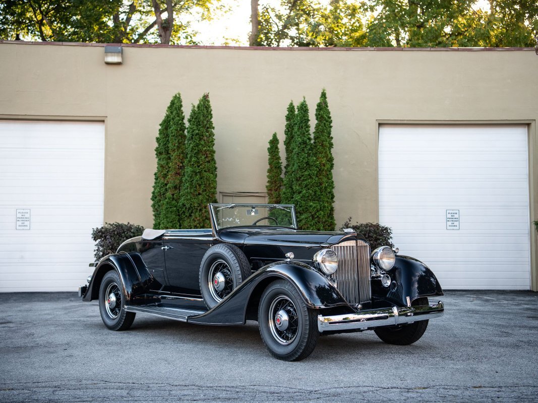 Owner 1934 Packard Eight Coupe Roadster Series 1101 3 Speed Manual 70372 Miles