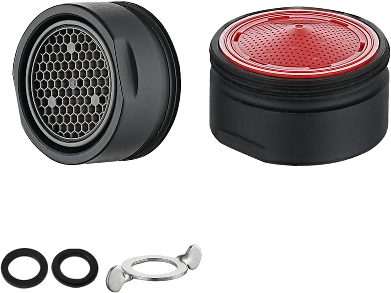 Kitchen Faucet Aerator 2.2GPM Restrictor 304 SS Black 15/16