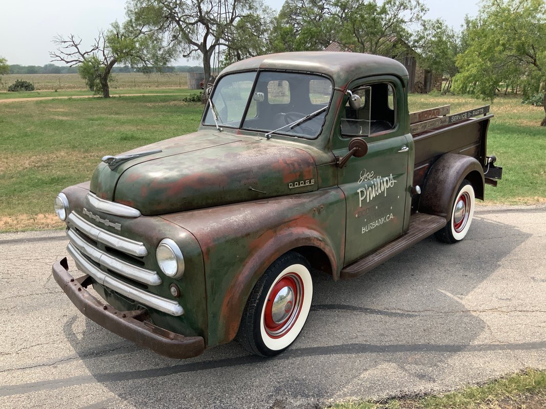 1950 Dodge B-2-B  74379 Miles Patina Pickup Truck 218 I6 3-Speed Manual