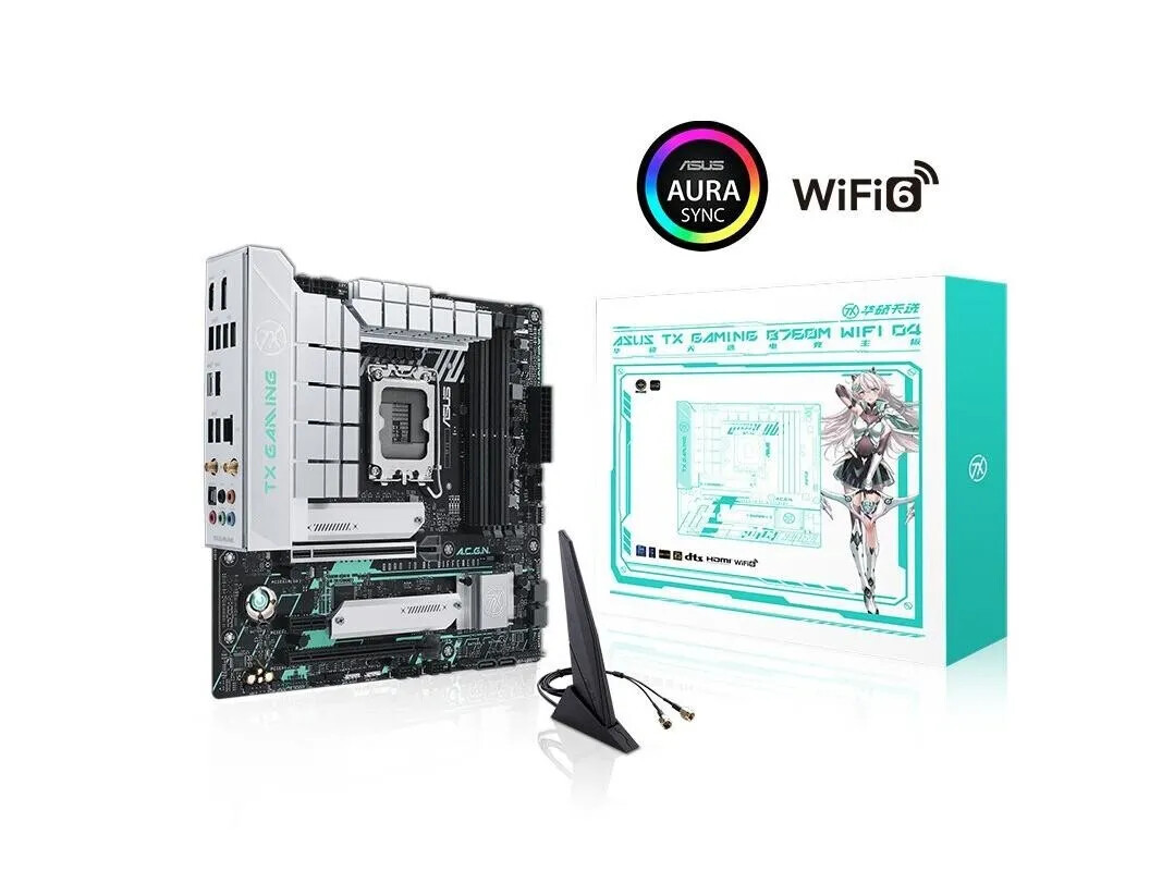 ASUS TX GAMING B760M WIFI D4 Motherboard Intel B760 (13th