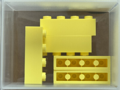 LEGO Parts - Bright Light Yellow Brick 1 x 4 - No 3010 - QTY 5