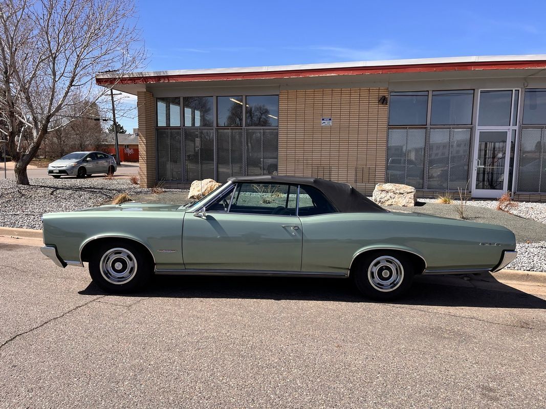 Owner 1966 Pontiac GTO Convertible very well documented GTO 100,085 Miles Green