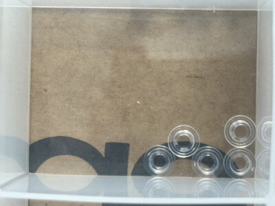 LEGO Parts - Trans-Clear Plate, Round 1 x 1 with Open Stud - No 85861 - QTY 5
