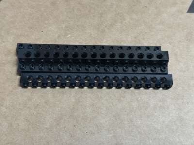 LEGO Parts - Black Technic, Brick 1 x 16 with Holes - No 3703 - QTY 5