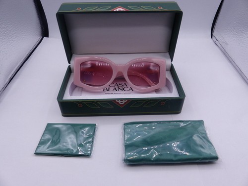 Pre-owned Casablanca Casa Blanca 100129 Pink & Baby Blue Ew028c5 Womens Sunglasses Size 54-21-140