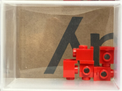 LEGO Parts - Red Brick, Modified 1 x 1 with Headlight - No 4070 - QTY 5