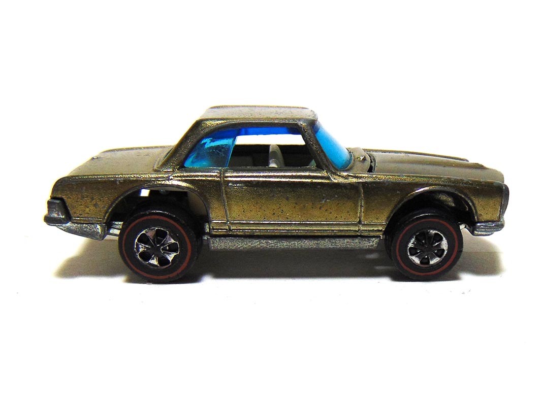 HOT WHEELS REDLINES 1969 MERCEDES-BENZ 280SL White interior HONG KONG EXCELLENT