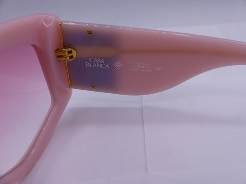 Pre-owned Casablanca Casa Blanca 100129 Pink & Baby Blue Ew028c5 Womens Sunglasses Size 54-21-140