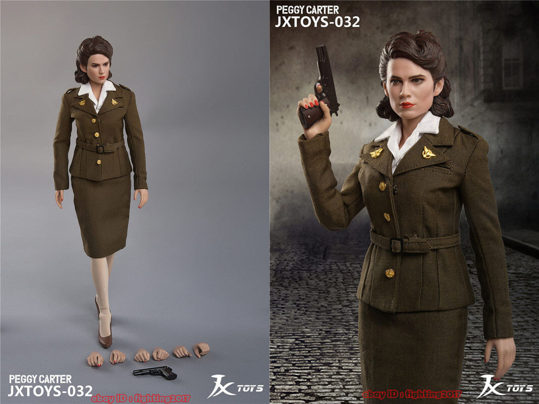 JXTOYS 032 Peggy Carter Captain America Girlfriend 1/6 Action Figure