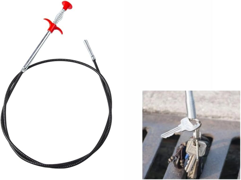 1 Pack Metal Drain Cleaner Drain Snake,Reusable Drain Unclogger,For Kitchen Bath