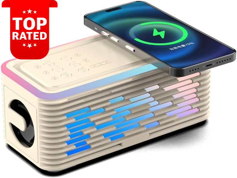 Bluetooth Portable Wireless Speaker LED Lights 12 Hours Playtime AUX TF Card